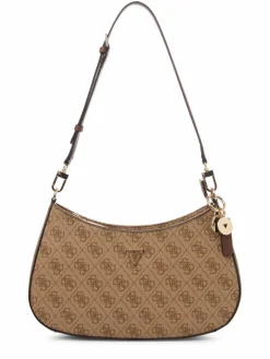 GUESS Taschen & Rucksäcke<Damen Handtasche - Noelle beige taupe gemustert