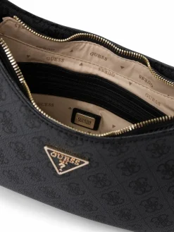 GUESS Taschen & Rucksäcke<Damen Handtasche - Noelle anthrazit schwarz gemustert