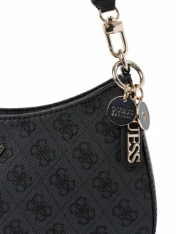 GUESS Taschen & Rucksäcke<Damen Handtasche - Noelle anthrazit schwarz gemustert