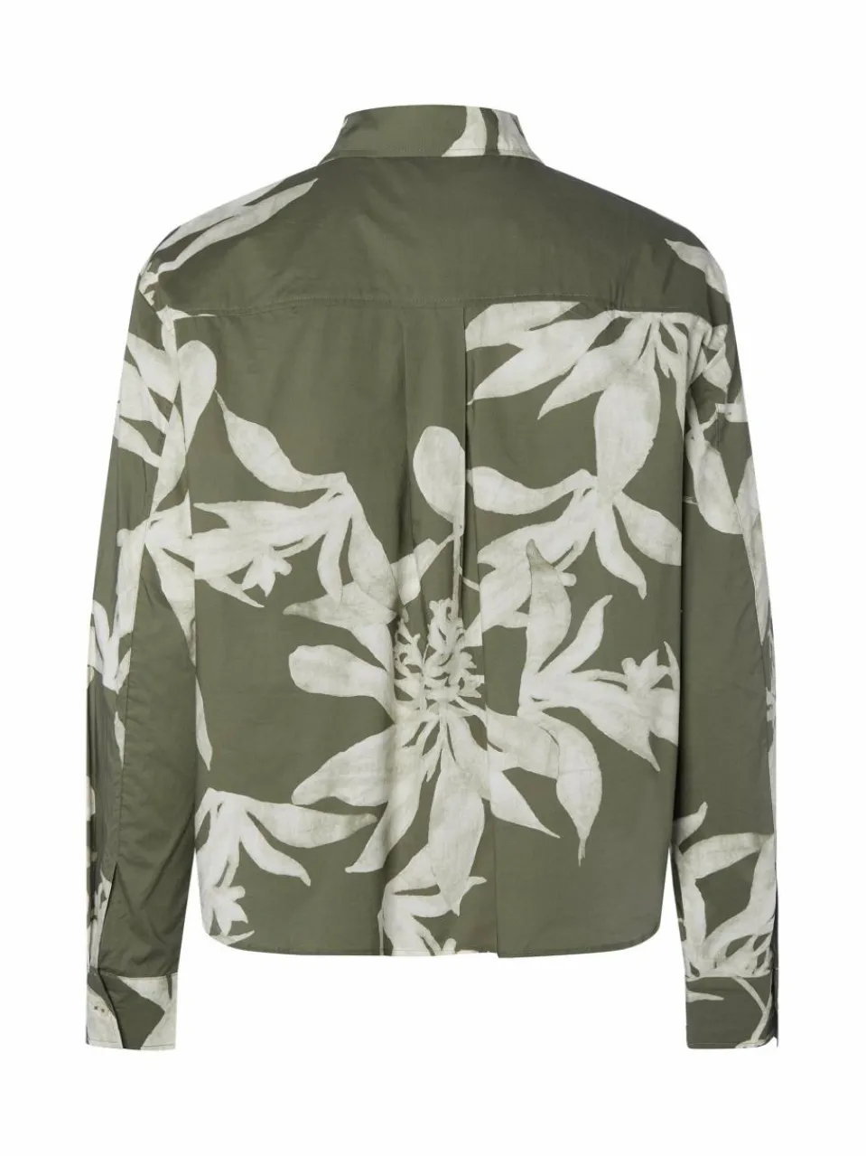 Marc O'Polo Blusen<Damen Hemdbluse oliv bedruckt