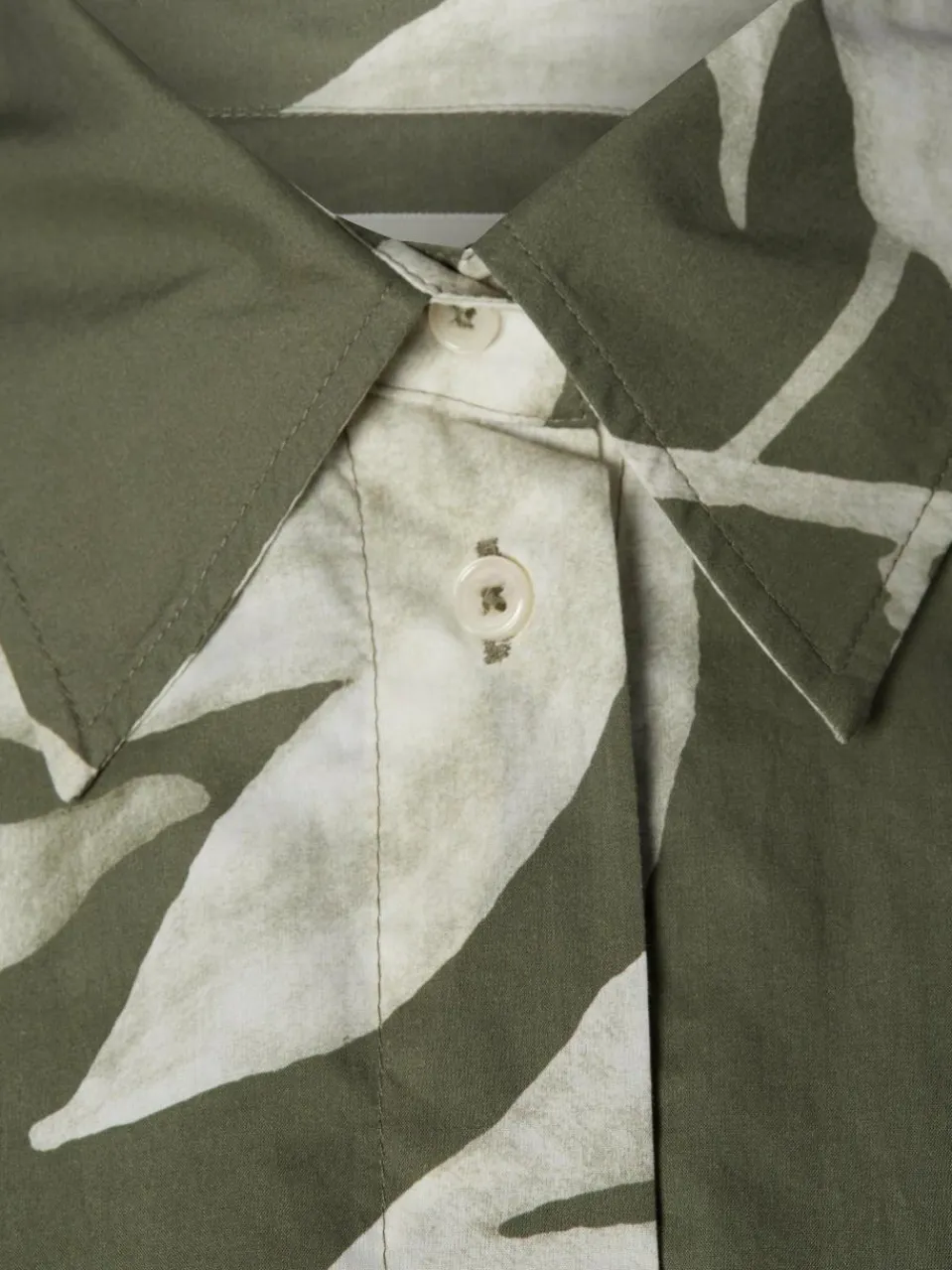 Marc O'Polo Blusen<Damen Hemdbluse oliv bedruckt