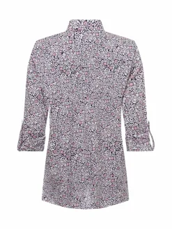 Olsen Blusen<Damen Hemdbluse pink mehrfarbig gemustert