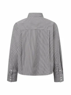 Marc O'Polo Blusen<Damen Hemdbluse schwarz gestreift