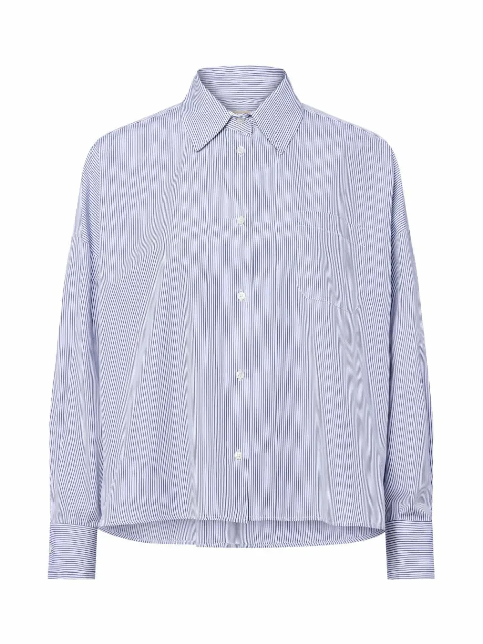 Weekend Max Mara Blusen<Damen Hemdbluse blau weiß gestreift