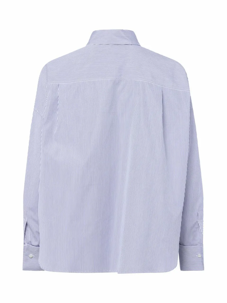 Weekend Max Mara Blusen<Damen Hemdbluse blau weiß gestreift