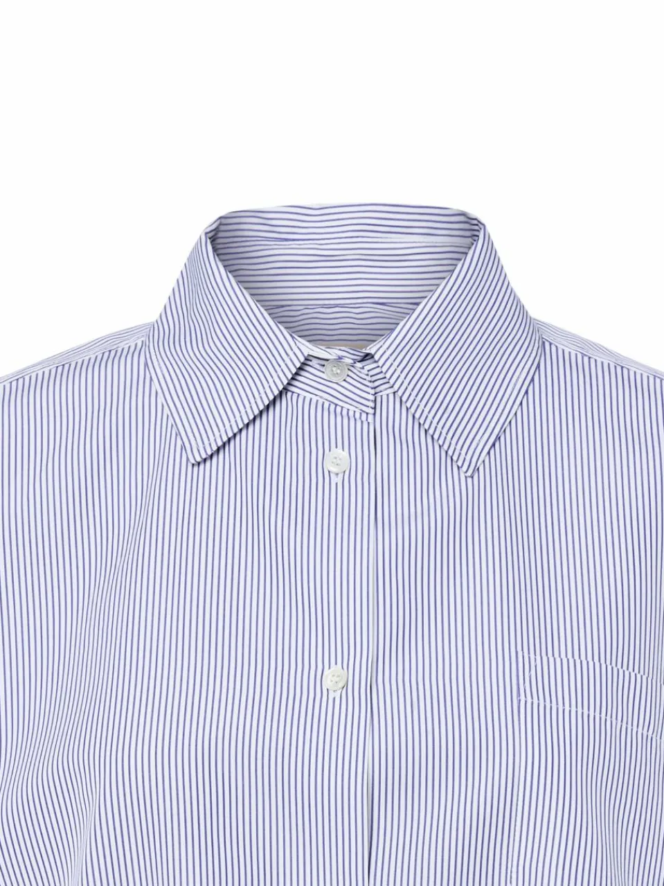 Weekend Max Mara Blusen<Damen Hemdbluse blau weiß gestreift