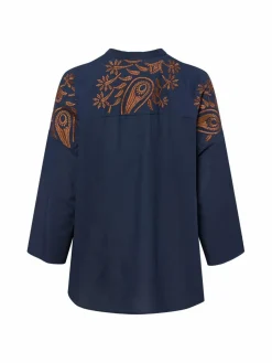 More & More Blusen<Damen Hemdbluse marine uni