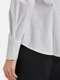 Betty Barclay Blusen<Damen Hemdbluse weiß uni