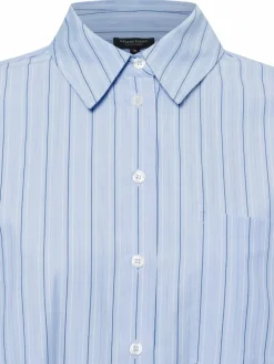 Marie Lund Blusen<Damen Hemdbluse hellblau weiß gestreift