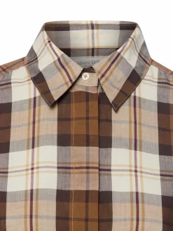 Marc O'Polo Blusen<Damen Hemdbluse braun beige kariert