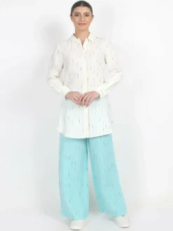 Vicci Germany Blusen<Damen Hemdbluse ecru bedruckt