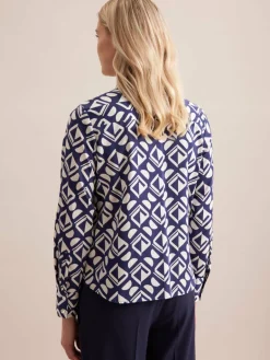 Damen Seidensticker Blusen>Damen Hemdbluse - Geometrische Muster