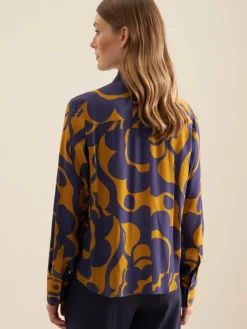 Damen Seidensticker Blusen>Damen Hemdbluse - Geometrische Muster