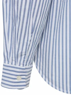 Samsøe Samsøe Blusen<Damen Hemdbluse - Samadisoni blau weiß gestreift