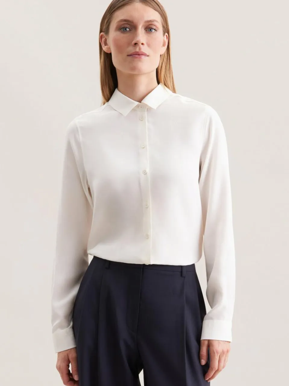 Damen Seidensticker Blusen>Damen Hemdbluse - Uni