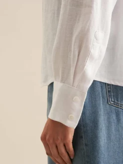 Seidensticker Blusen<Damen Hemdbluse - Uni weiß uni