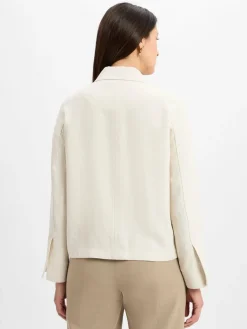 Damen Marc O'Polo Blusen>Damen Hemdbluse mit Leinenanteil