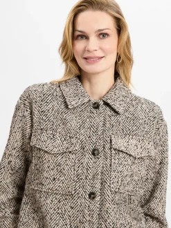 Marie Lund Collection Blusen<Damen Hemdjacke mehrfarbig meliert