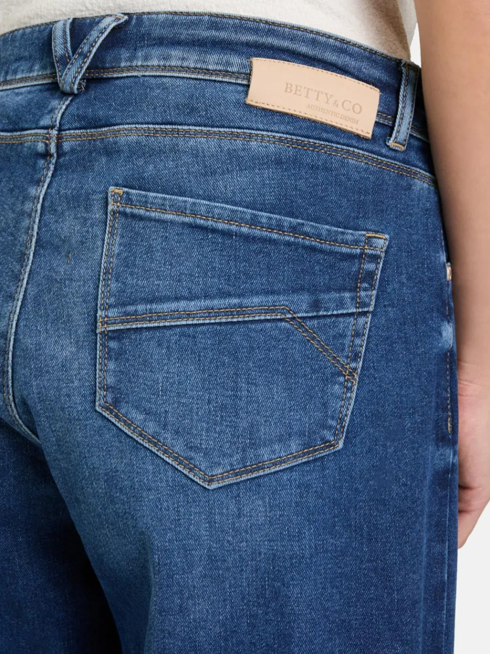 Betty & Co Jeans<Damen High Waisted-Jeans blau uni