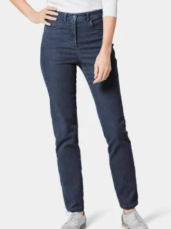 Damen Goldner Jeans>Damen High-Stretch-Jeanshose - Damen Jeans Slim Fit LOUISA mit Stretch-Anteil