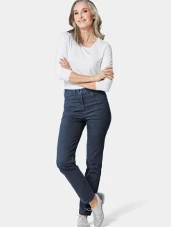 Damen Goldner Jeans><noscript><img width=