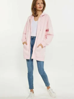 Usha Sweatshirts & Sweatjacken<Damen Hoodie rosa uni