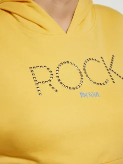 MyMo Sweatshirts & Sweatjacken<Damen Hoodie gelb uni