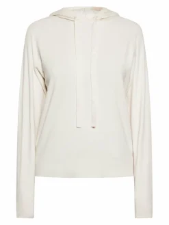 Usha Sweatshirts & Sweatjacken<Damen Hoodie weiß uni