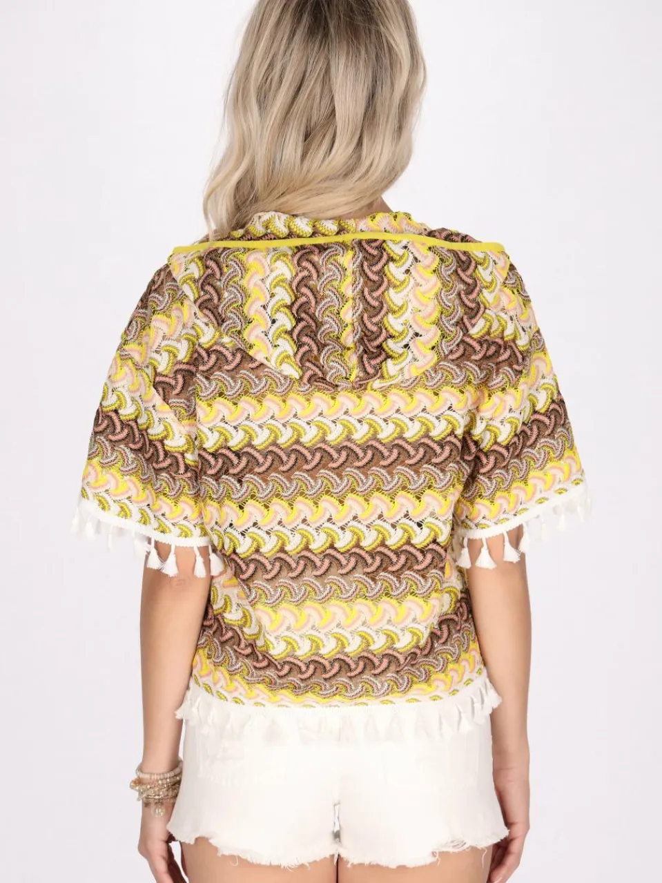 IZIA Sweatshirts & Sweatjacken<Damen Hoodie gelb gestreift