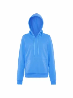 MyMo Sweatshirts & Sweatjacken<Damen Hoodie blau uni