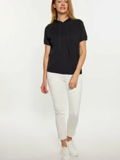 Usha Sweatshirts & Sweatjacken<Damen Hoodie schwarz uni