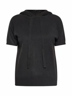 Usha Sweatshirts & Sweatjacken<Damen Hoodie schwarz uni