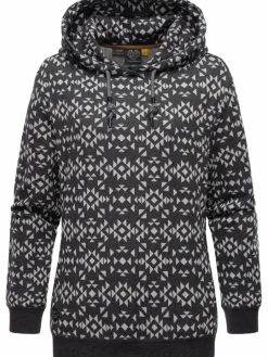 Ragwear Sweatshirts & Sweatjacken<Damen Hoodie - Cinda grau gemustert