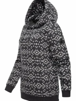 Ragwear Sweatshirts & Sweatjacken<Damen Hoodie - Cinda grau gemustert