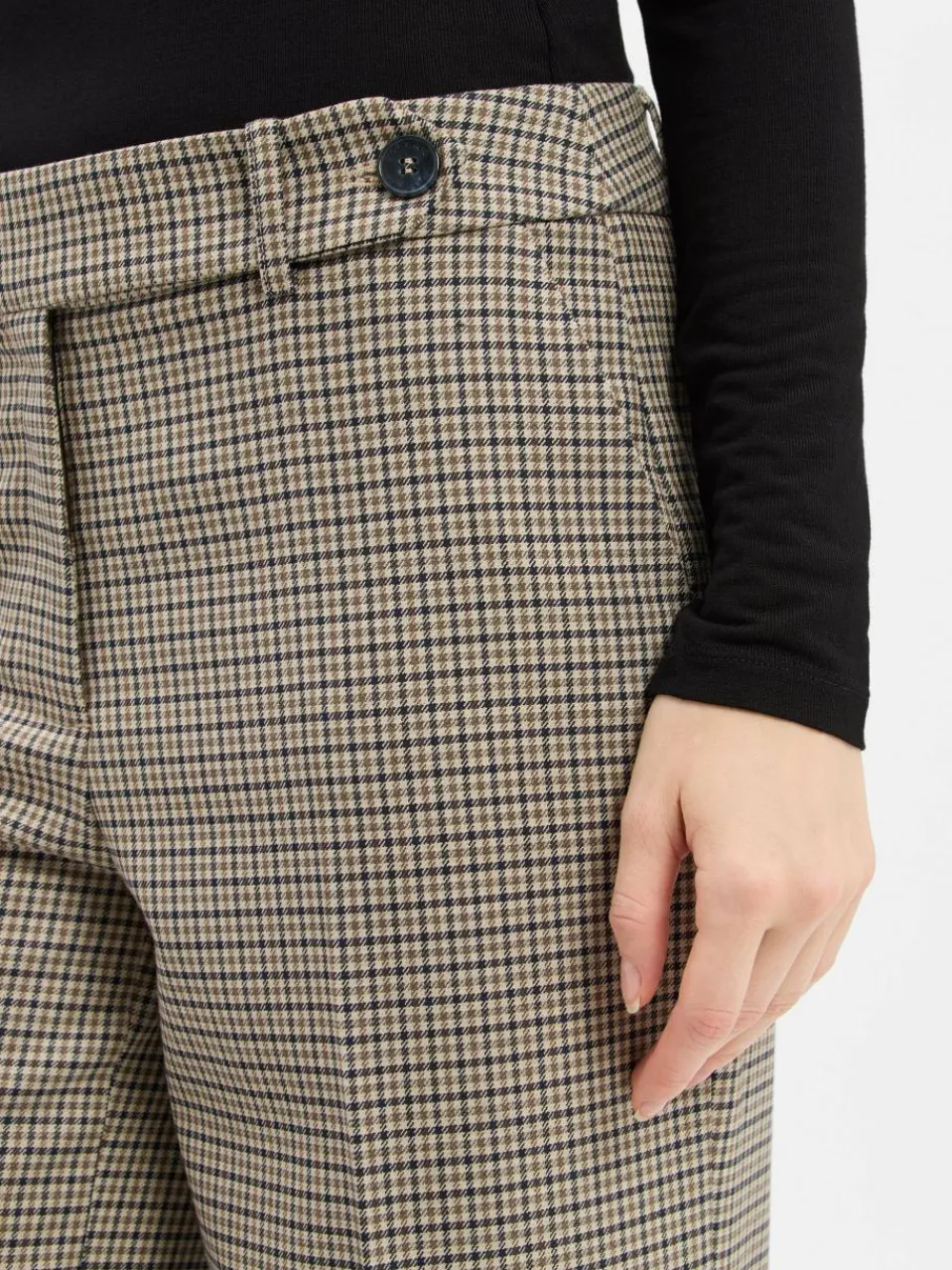 More & More Hosen<Damen Hose beige kariert