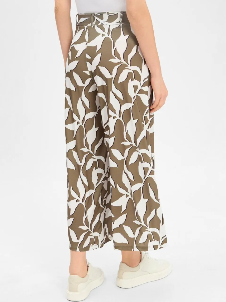 More & More Hosen<Damen Hose oliv weiß gemustert