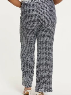 YOEK Hosen<Damen Hose blau bedruckt