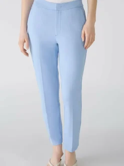 Oui Hosen<Damen Hose hellblau uni