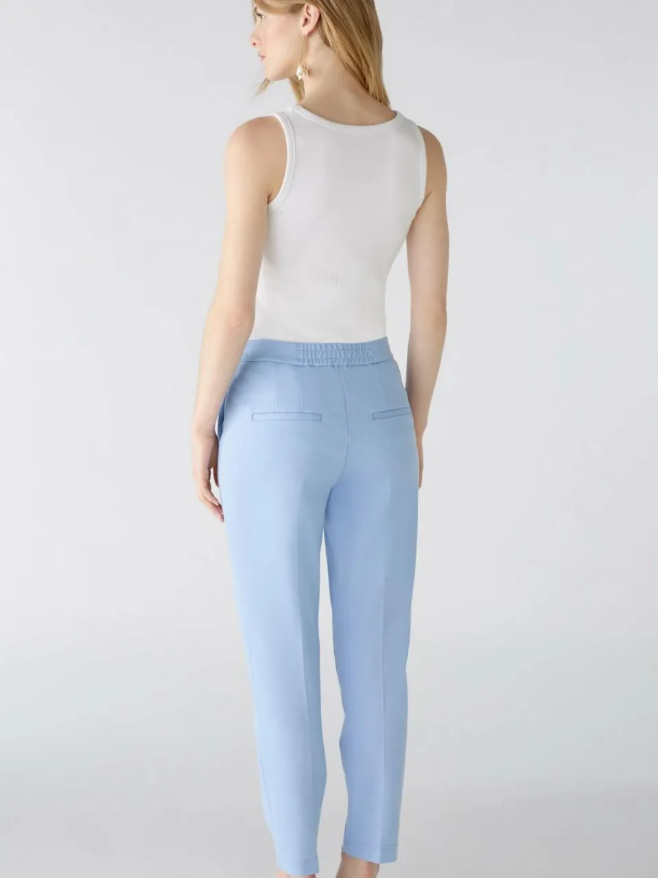 Oui Hosen<Damen Hose hellblau uni