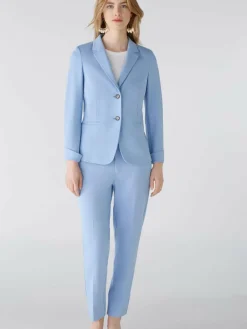 Oui Hosen<Damen Hose hellblau uni