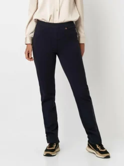 Relaxed Hosen<Damen Hose - Alice blau uni