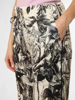 Cambio Hosen<Damen Hose - Avril schwarz ecru gemustert
