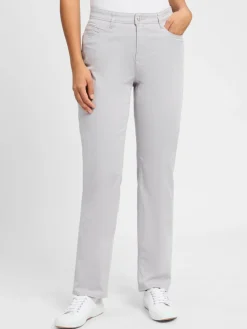 BRAX Hosen<Damen Hose - Carola hellgrau uni