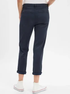MAC Hosen<Damen Hose - Chino marine uni