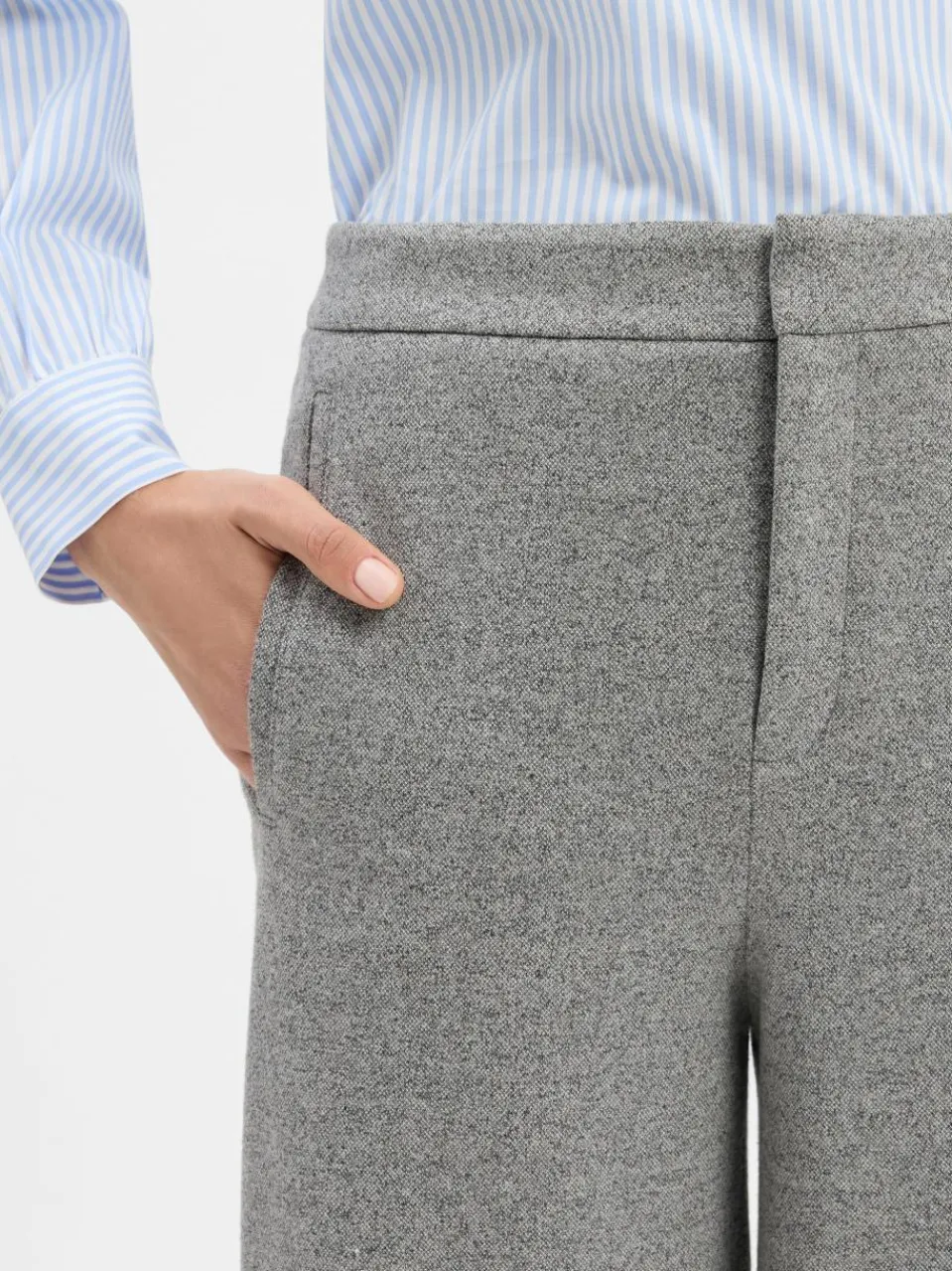 Drykorn Hosen<Damen Hose - Fae hellgrau meliert