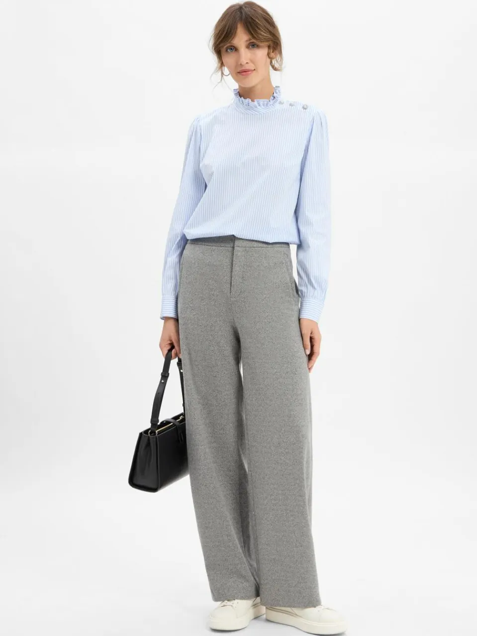 Drykorn Hosen<Damen Hose - Fae hellgrau meliert