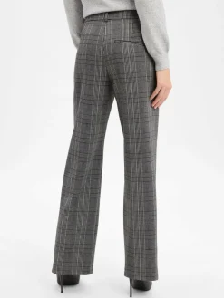 BRAX Hosen<Damen Hose - Maine grau schwarz kariert