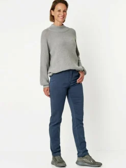 Relaxed Hosen<Damen Hose - Meine beste Freundin blau uni