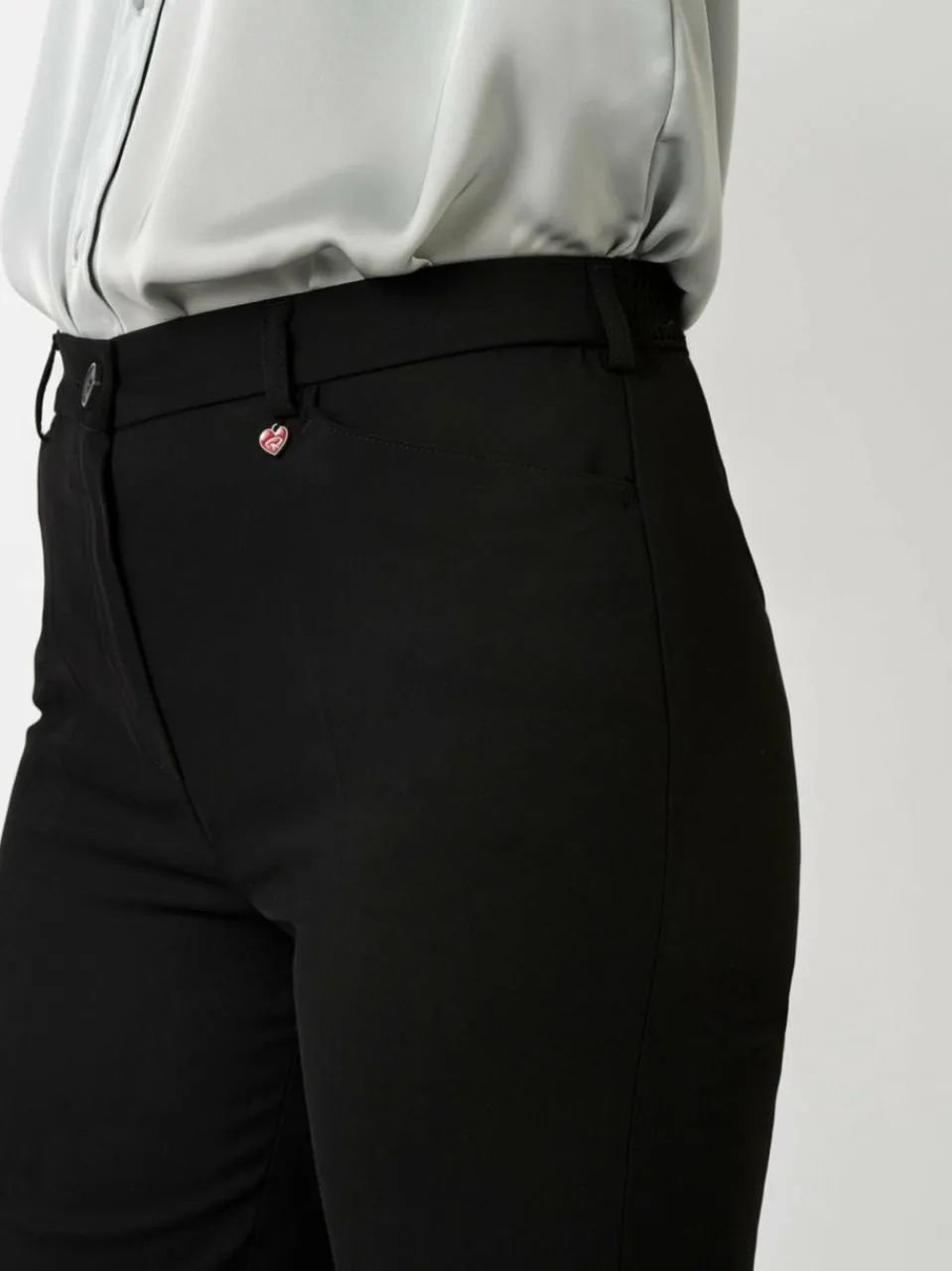 Relaxed Hosen<Damen Hose - Steffi schwarz uni