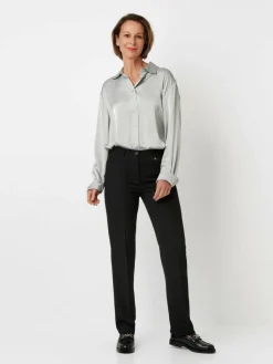 Relaxed Hosen<Damen Hose - Steffi schwarz uni